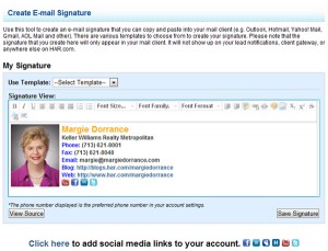 Create an E-mail Signature