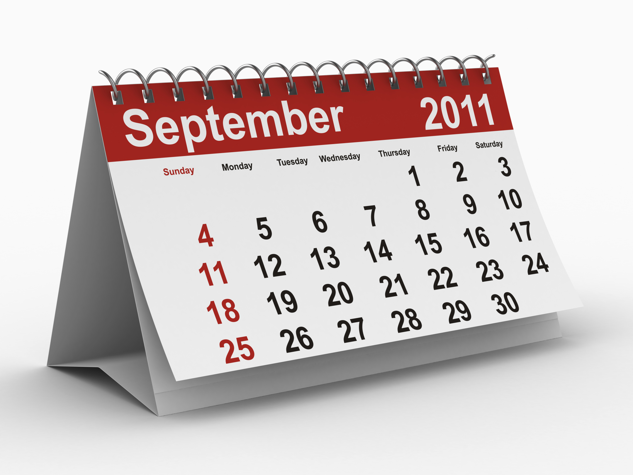 September 2011 Commercial Calendar