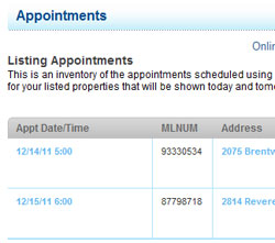Appointments on HAR.com