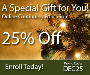 25% Off Online Continuing Education – December 2011