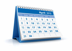 April 2012 Commercial Events Calendar