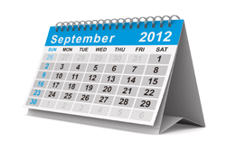 September 2012 Commercial Events Calendar