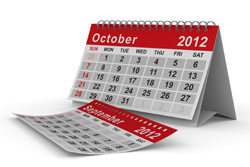 October 2012 Commercial Events Calendar
