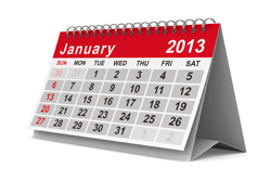 January 2013 Commercial Events Calendar