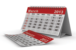 March 2013 Commercial Events Calendar