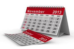 November 2013 Commercial Events Calendar