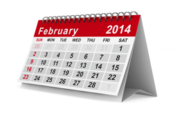 February 2014 Commercial Events Calendar