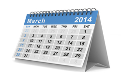 March 2014 Commercial Events Calendar