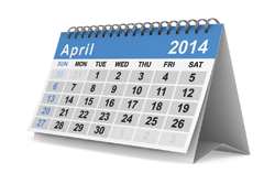 April 2014 Commercial Events Calendar