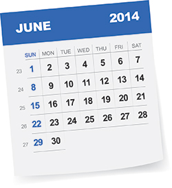June 2014 Commercial Events Calendar
