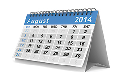 August 2014 Commercial Events Calendar