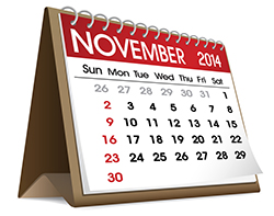 November 2014 Commercial Events Calendar