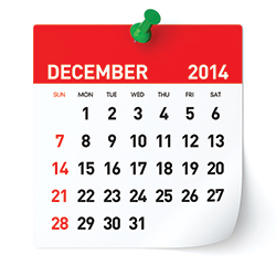 December 2014 Commercial Events Calendar