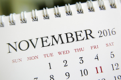 November 2016 Commercial Events Calendar