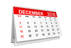 December 2016 Commercial Events Calendar