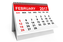 February 2017 Commercial Events Calendar