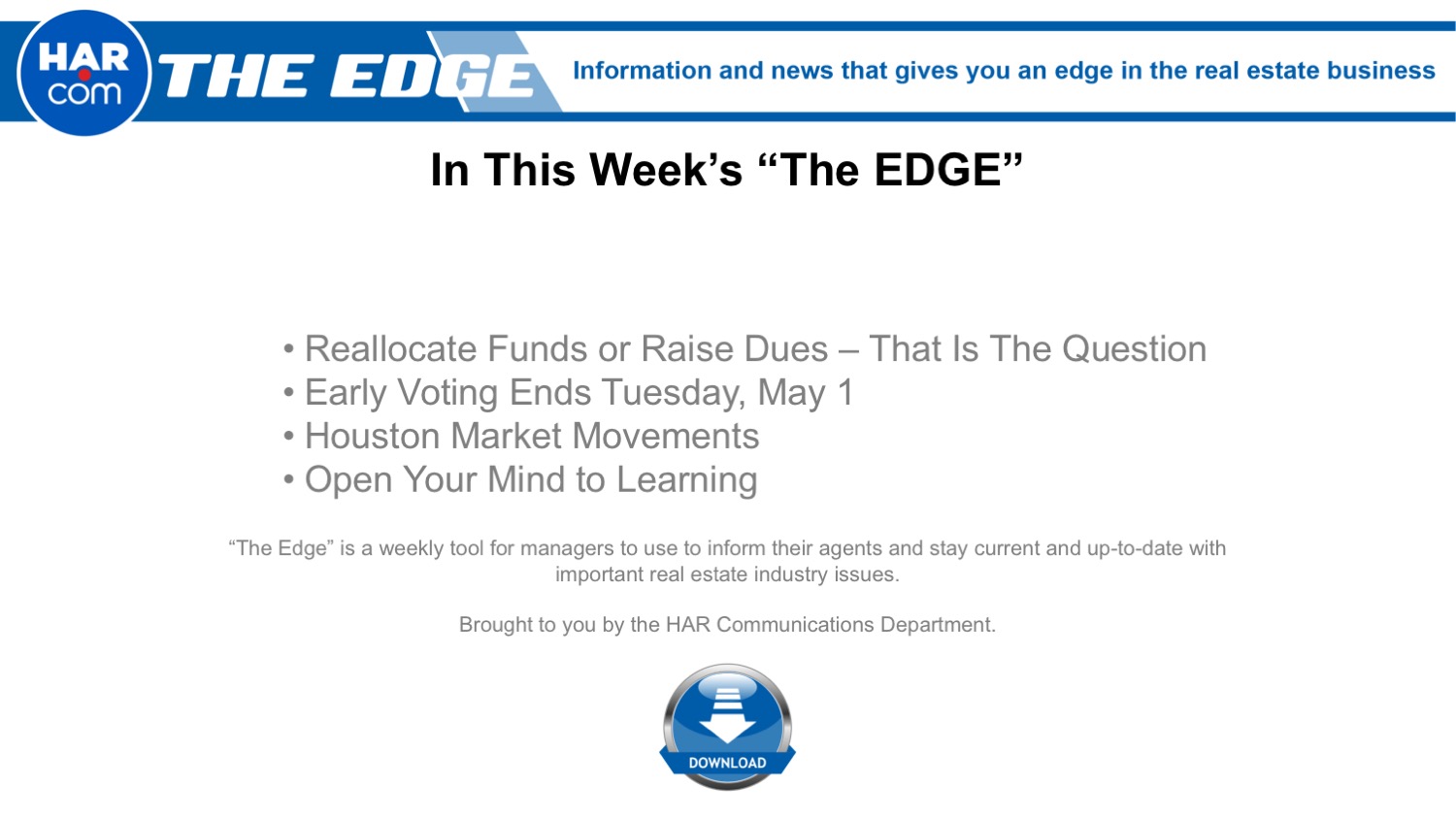 The EDGE: Week of April 30, 2018
