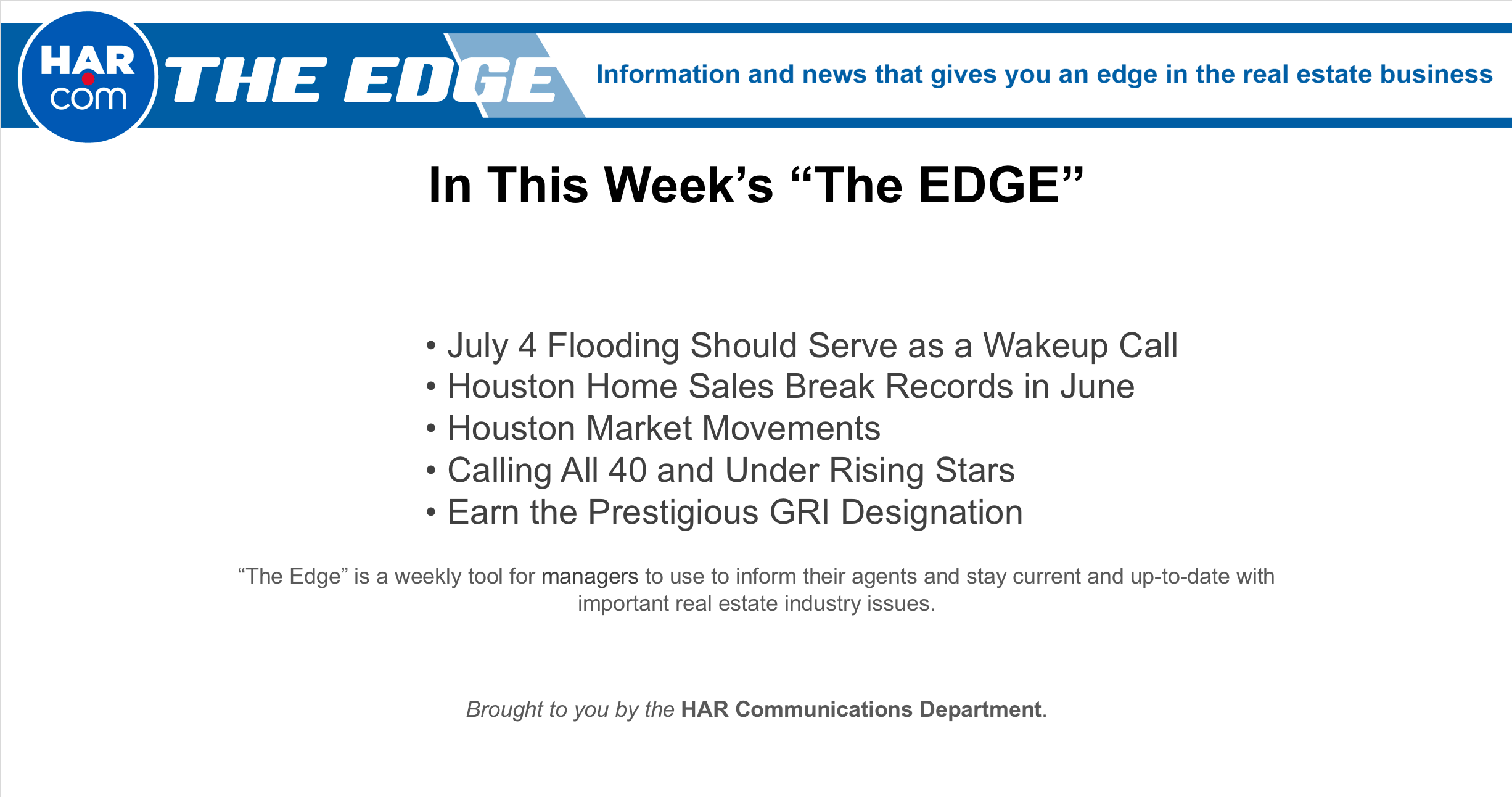 The EDGE: Week Of July 09, 2018