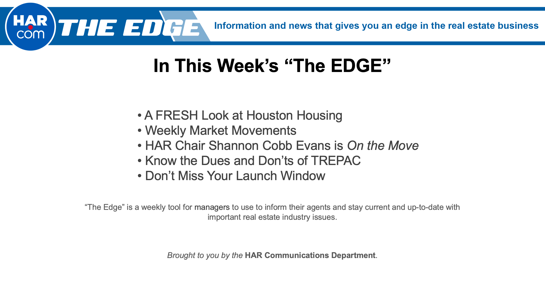 The EDGE: Week Of January 7, 2019
