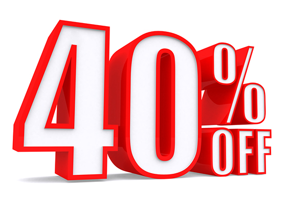 40% off at the CE Shop