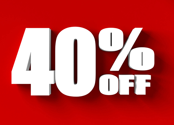 Don’t Miss Out on 40% Off Education!