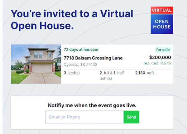 Hosted Virtual Open House