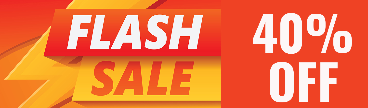 Flash Sale! Save 40% on April 21!