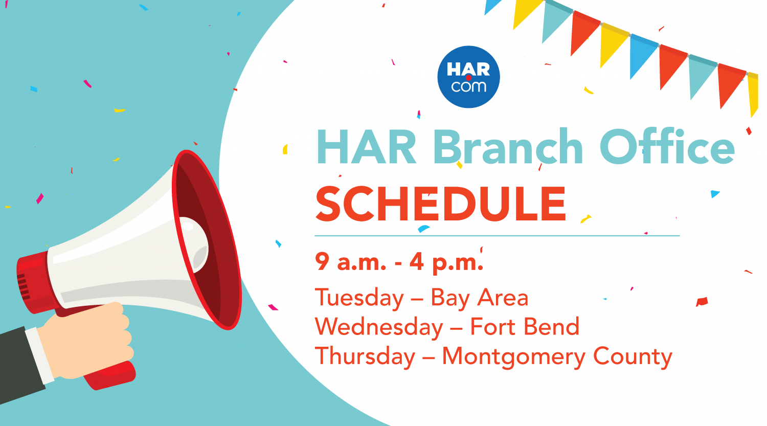 HAR Branch Offices Schedule