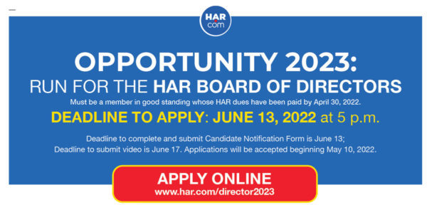 Opportunity 2023: Run for the HAR Board of Directors