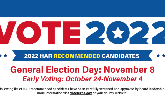 2022 HAR Recommended Candidates for General Election: Nov.8