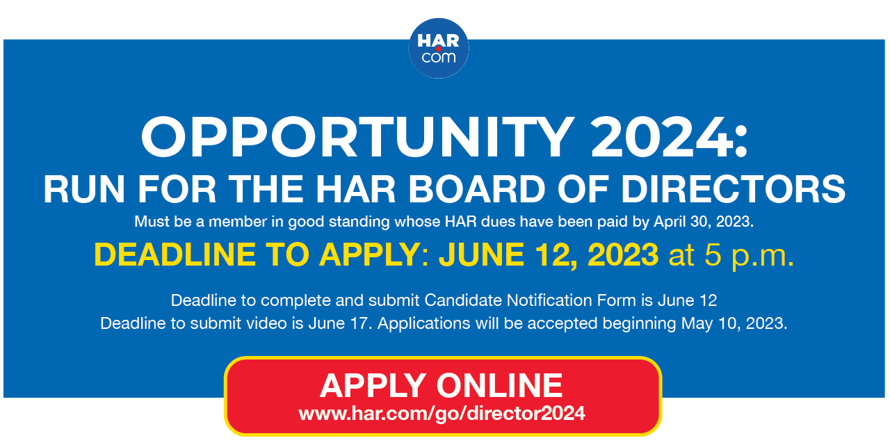 Opportunity 2024: Run for the HAR Board of Directors