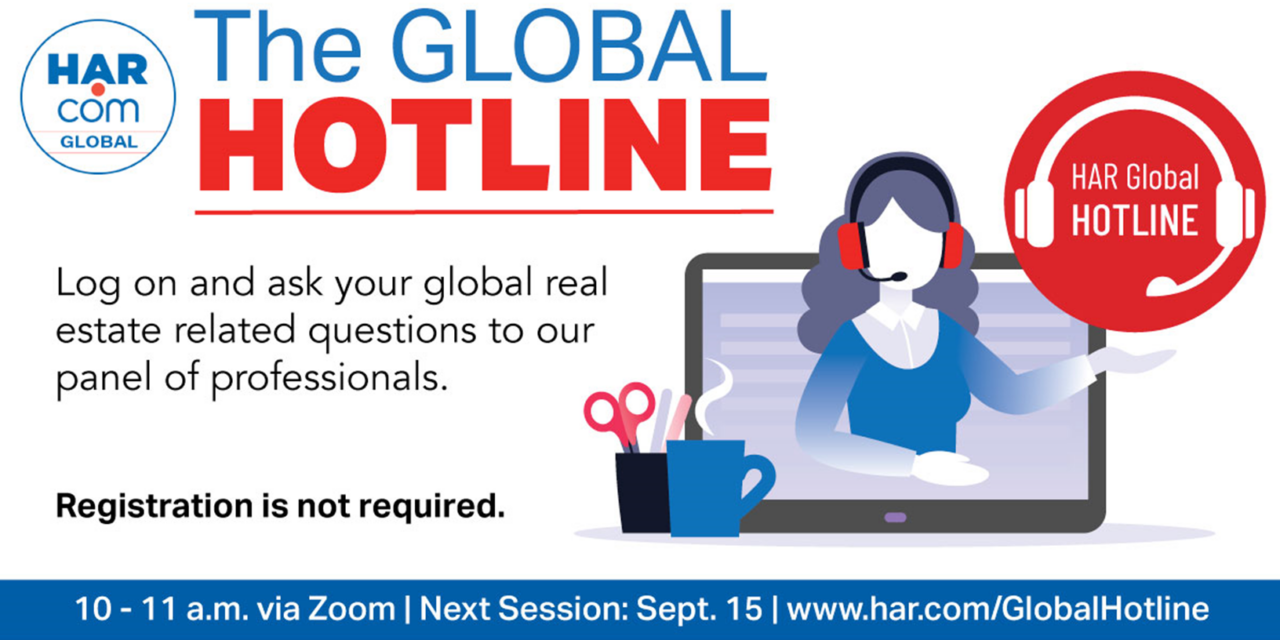 HAR Global Hotline: Next Session is September 15