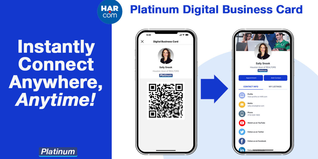 The New Platinum Digital Business Card in the HAR.com App