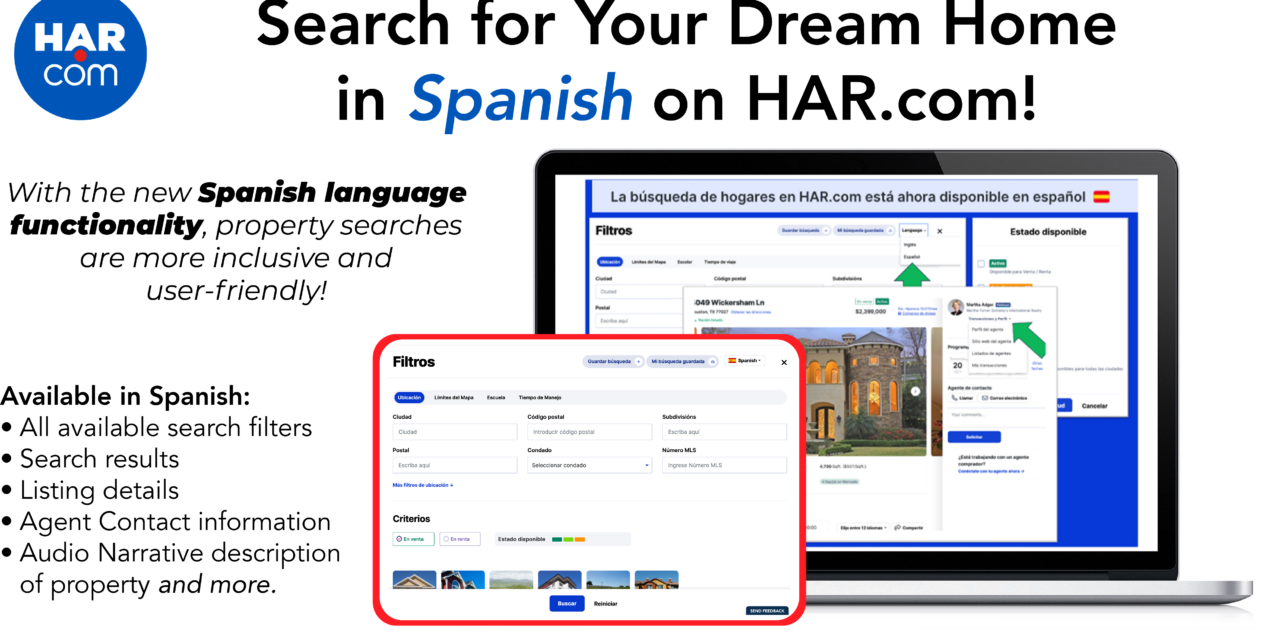 NEW: Search for Homes on HAR.com in Spanish