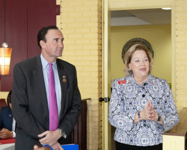FPC Jo Ann Stevens introduced Congressman Pete Olson.